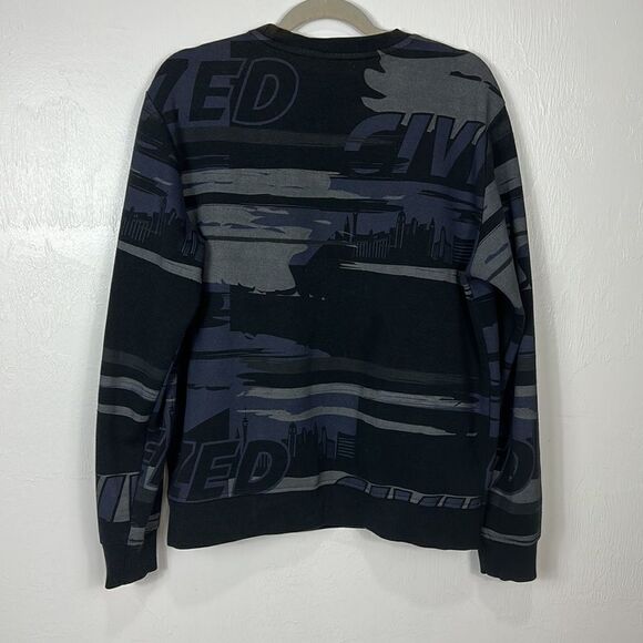 Civilized Black And Gray Streetwear Bear Crewneck Sweatshirt Size M - Picture 4 of 11